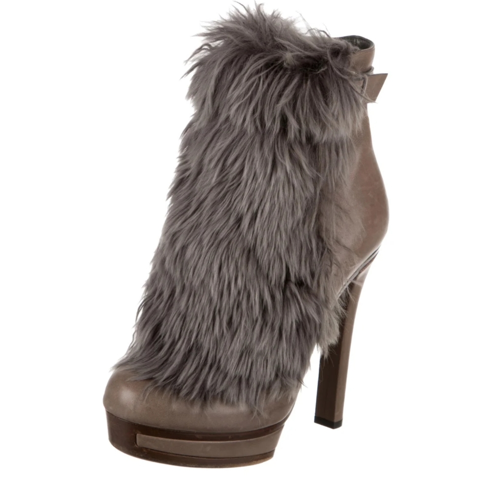 Gucci Alpaca Trimmed Boots